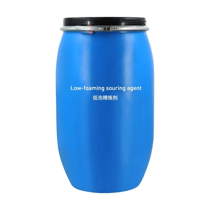 Nízkopenivý kyslý prostriedok